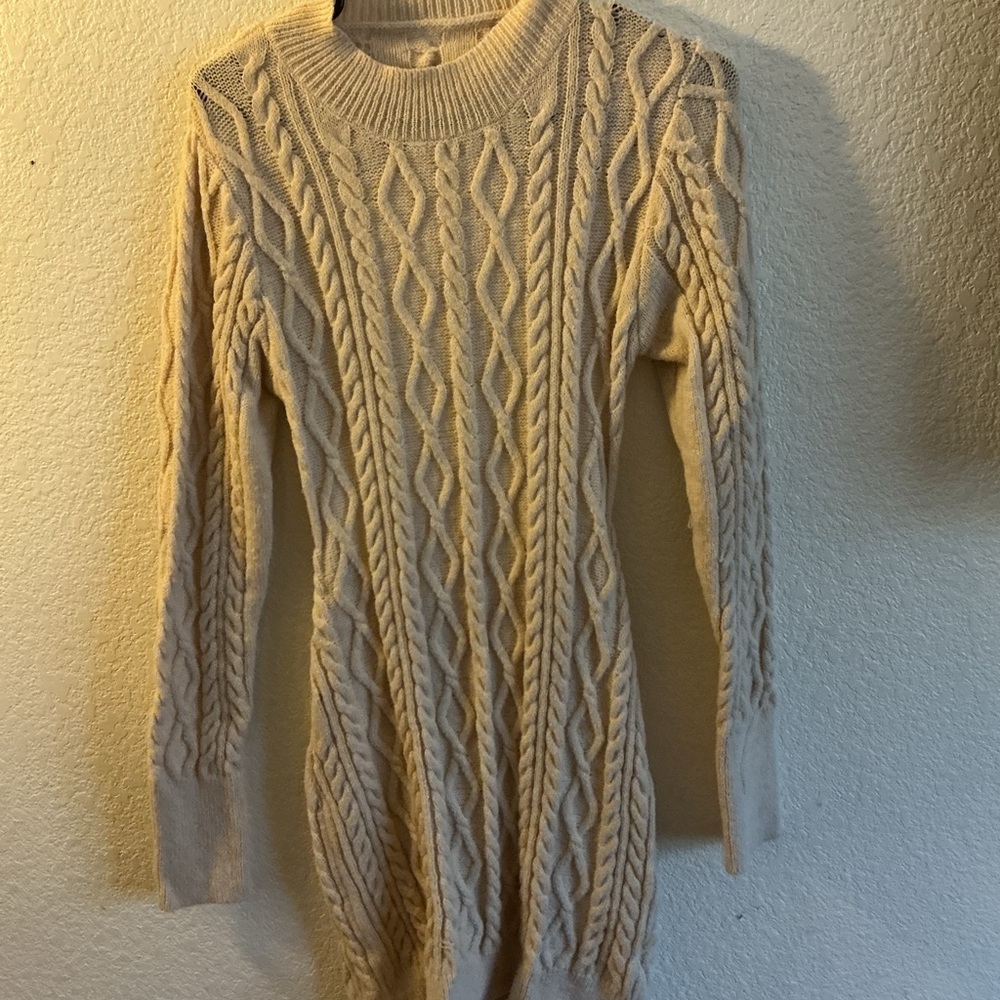 Cable Knit Cream Sweater